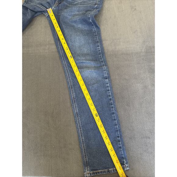 Levi's 541 Jeans Men 32x34 Blue Athletic Fit Tapered Leg Dark Wash Faded Stretch - Picture 4 of 7